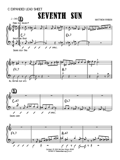 Seventh Sun (C Expanded Lead Sheet)