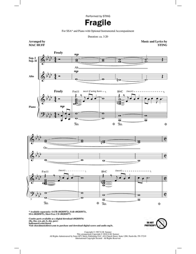 Fragile (arr. Mac Huff)