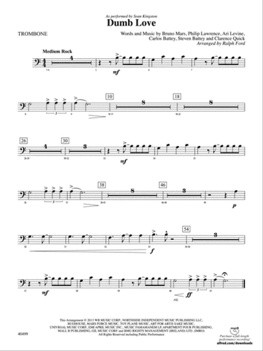 Dumb Love: 1st Trombone
