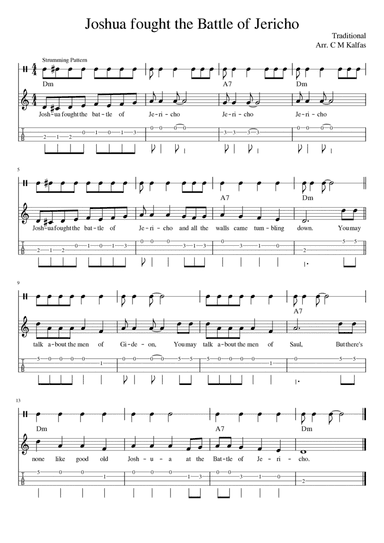 Joshua Fought the Battle of Jericho