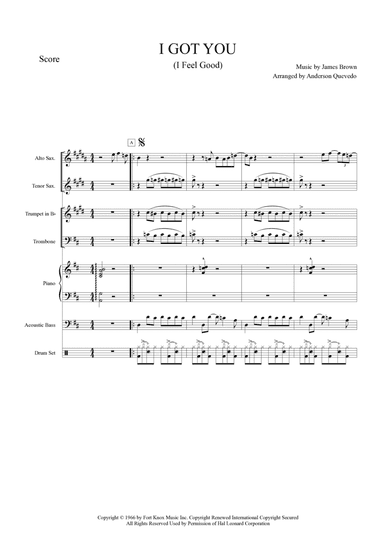 I Got You (I Feel Good) - Score Only