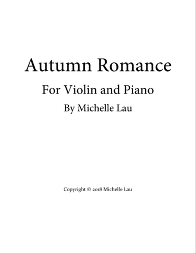 Autumn Romance for Violin and Piano