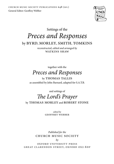 Preces and Responses