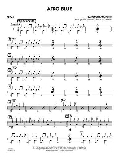 Afro Blue (arr. Michael Philip Mossman) - Drums