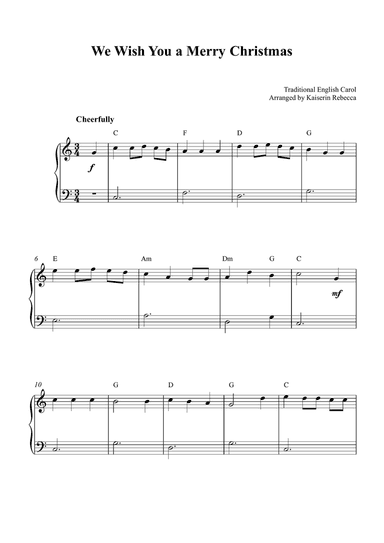 We Wish You Are Merry Christmas