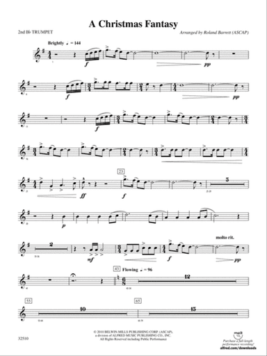 A Christmas Fantasy: 2nd B-flat Trumpet