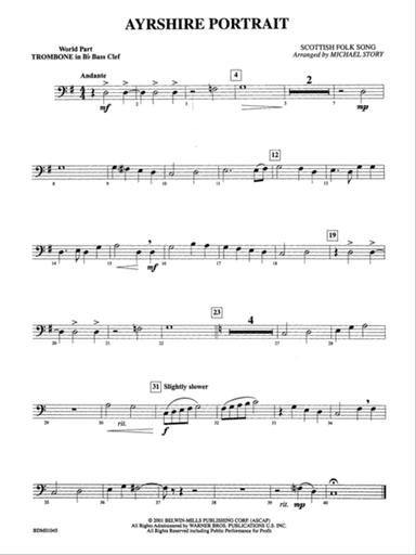 Ayrshire Portrait: (wp) 1st B-flat Trombone B.C.