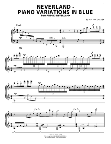 Neverland - Piano Variations In Blue
