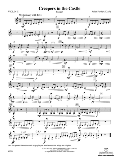 Creepers in the Castle: 2nd Violin
