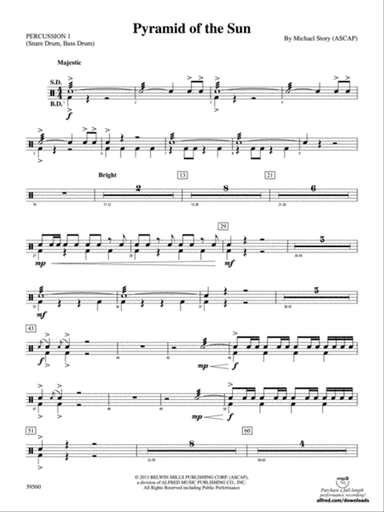 Pyramid of the Sun: 1st Percussion