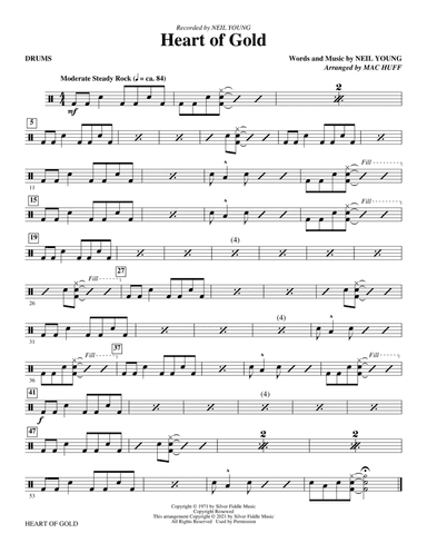 Heart of Gold (arr. Mac Huff) - Drums