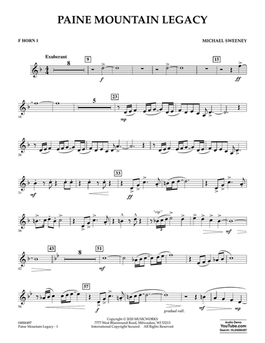 Paine Mountain Legacy - F Horn 1