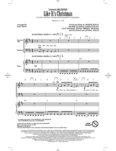 Like It's Christmas (arr. Mac Huff)