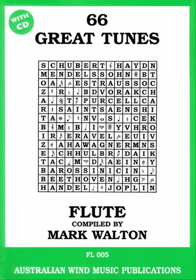 66 Great Tunes Flute Book/CD