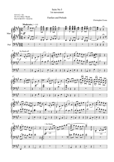 Suite No 5 for Organ