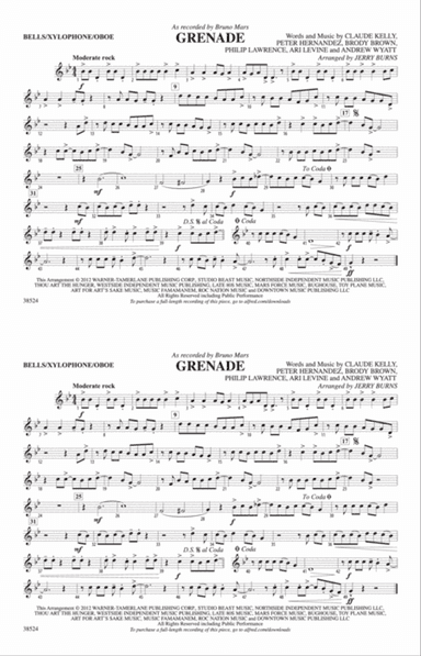 Grenade: Bells/Xylophone/Oboe