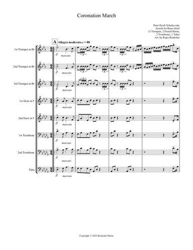 Coronation March (Db) (Brass Octet - 3 Trp, 2 Hrn, 2 Trb, 1 Tuba)