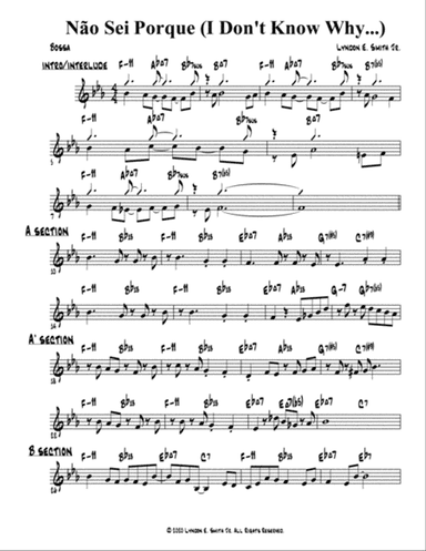 Não Sei Porque (I Don't Know Why...)