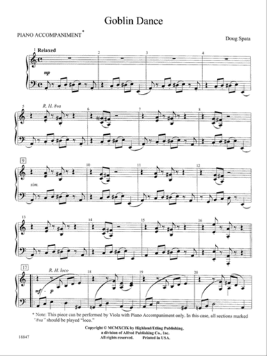 Goblin Dance: Piano Accompaniment