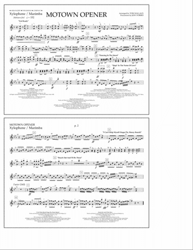 Motown Theme Show Opener (arr. Tom Wallace) - Xylophone/Marimba