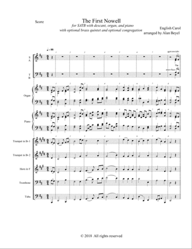 The First Noel Instrumental Pack (companion product to The First Noel SATB and piano)