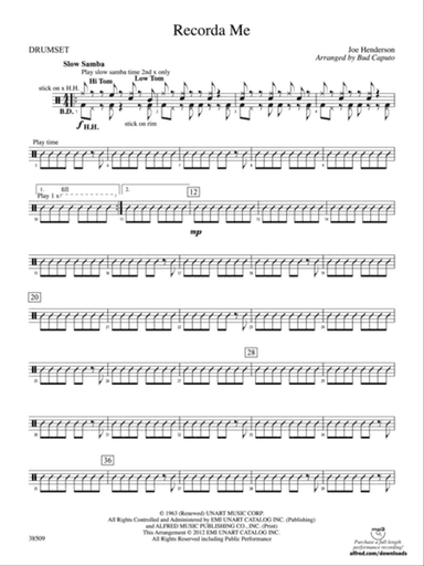 Recorda Me: Drums
