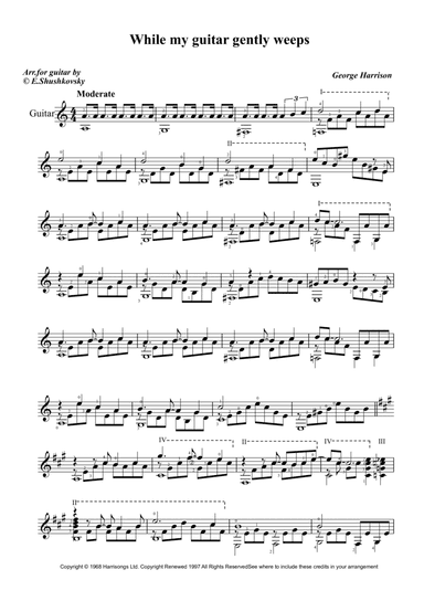 While My Guitar Gently Weeps