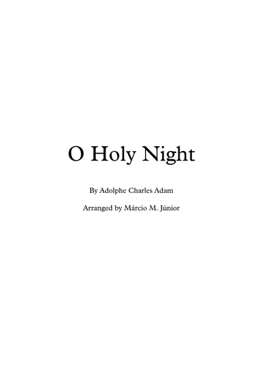 O Holy Night