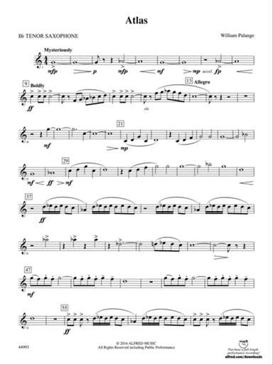Atlas: B-flat Tenor Saxophone