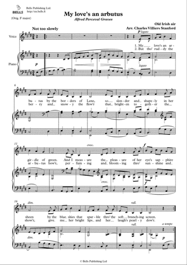 My love's an arbutus (E Major)