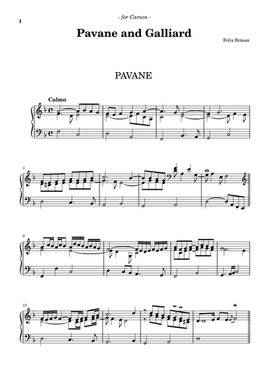 Pavane and Galliard