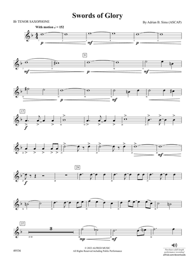 Swords of Glory: B-flat Tenor Saxophone
