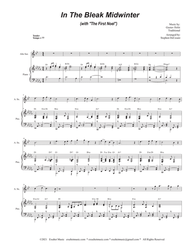In The Bleak Midwinter (with "The First Noel") (Alto Saxophone and Piano)