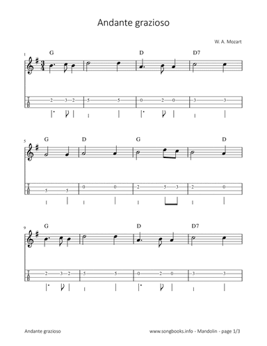 Andante Grazioso - W. A. Mozart