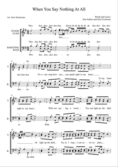 When You Say Nothing At All