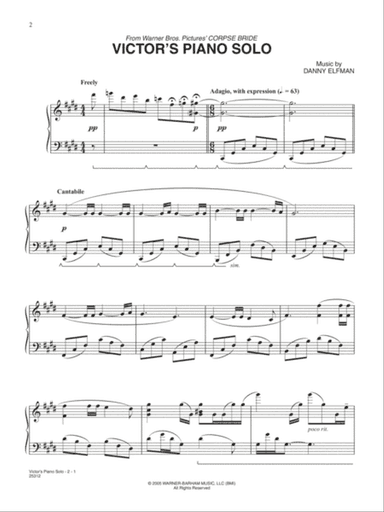 Victor's Piano Solo (from Corpse Bride)