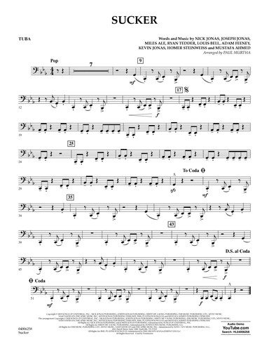 Sucker (arr. Paul Murtha) - Tuba