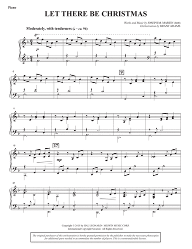 Let There Be Christmas (Full Orchestra) - Piano