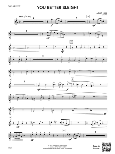 You Better Sleigh!: 1st B-flat Clarinet