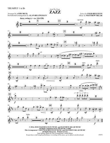 Zazz: 1st B-flat Trumpet
