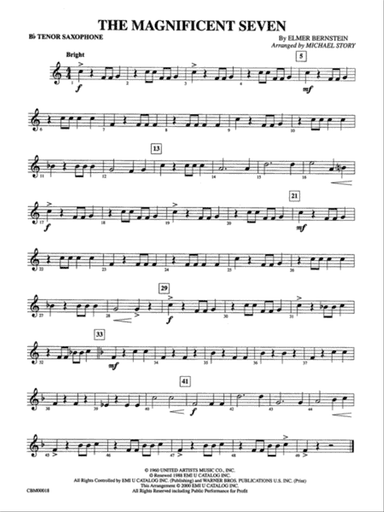 The Magnificent Seven: B-flat Tenor Saxophone