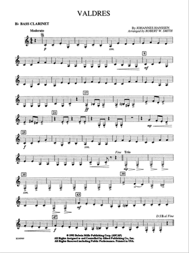 Valdres: B-flat Bass Clarinet