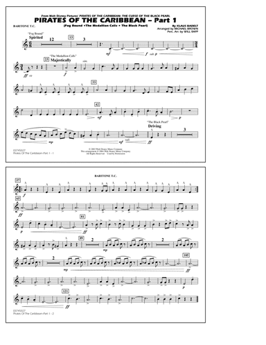 Pirates Of The Caribbean (Part 1) (arr. Brown) - Baritone T.C.