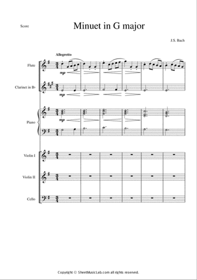 Minuet in G major