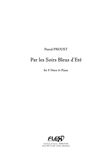 Par les Soirs Bleus d'Ete