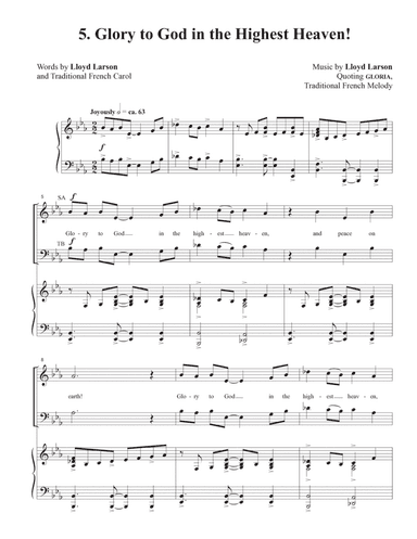 Glory to God in the Highest Heaven!