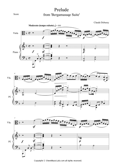 Prelude from Bergamasuqe Suite