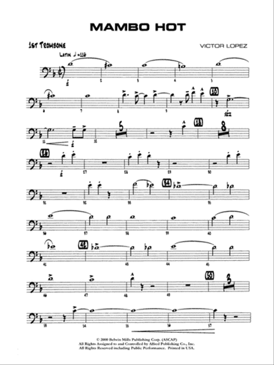 Mambo Hot: 1st Trombone