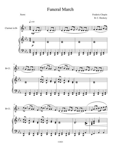 Funeral March (Clarinet Solo with Piano Accompaniment)