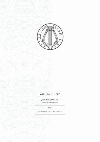 String Quartet in F major, Op. 3, No. 2 - Score Only